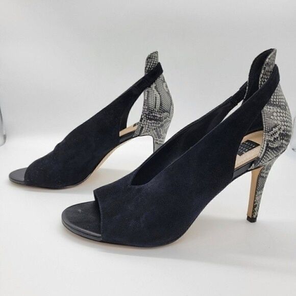 White House Black Market SUEDE & SNAKE-EMBOSSED PUMPS - Picture 11 of 11